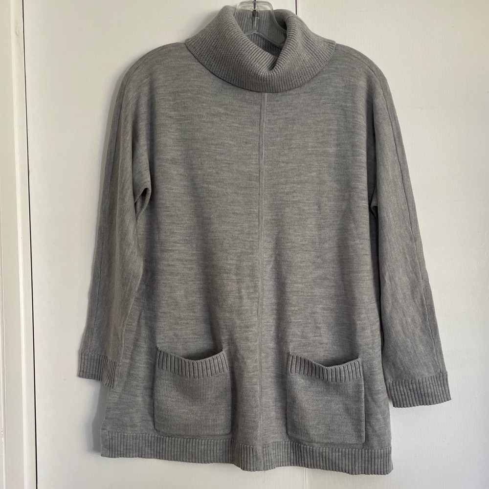 Grey Talbots Cowl Neck Sweater